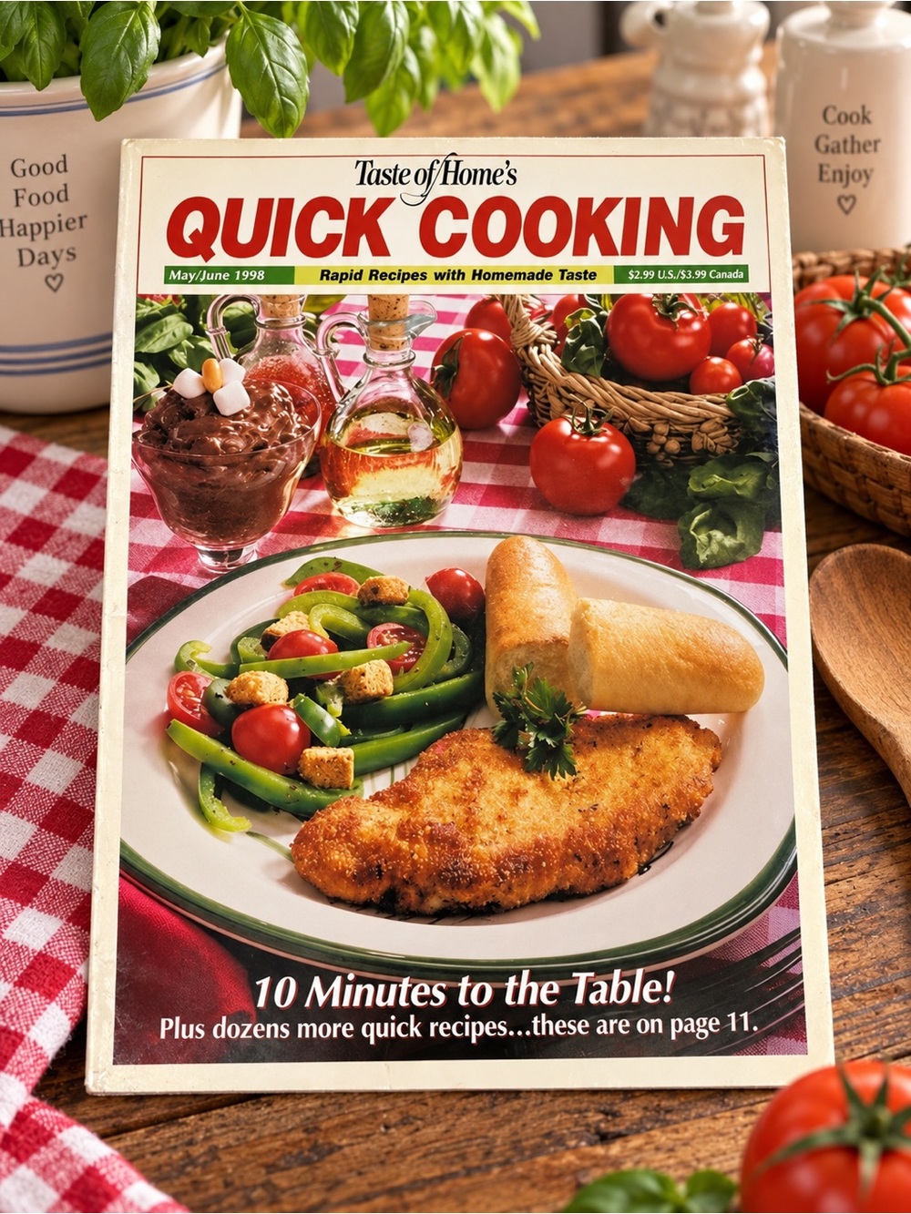 Taste of Home’s Quick Cooking Magazine May June 1998 Issue Vintage